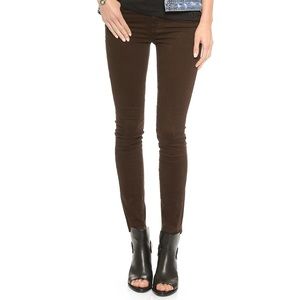 7 for all mankind mid rise skinny jean in brown!